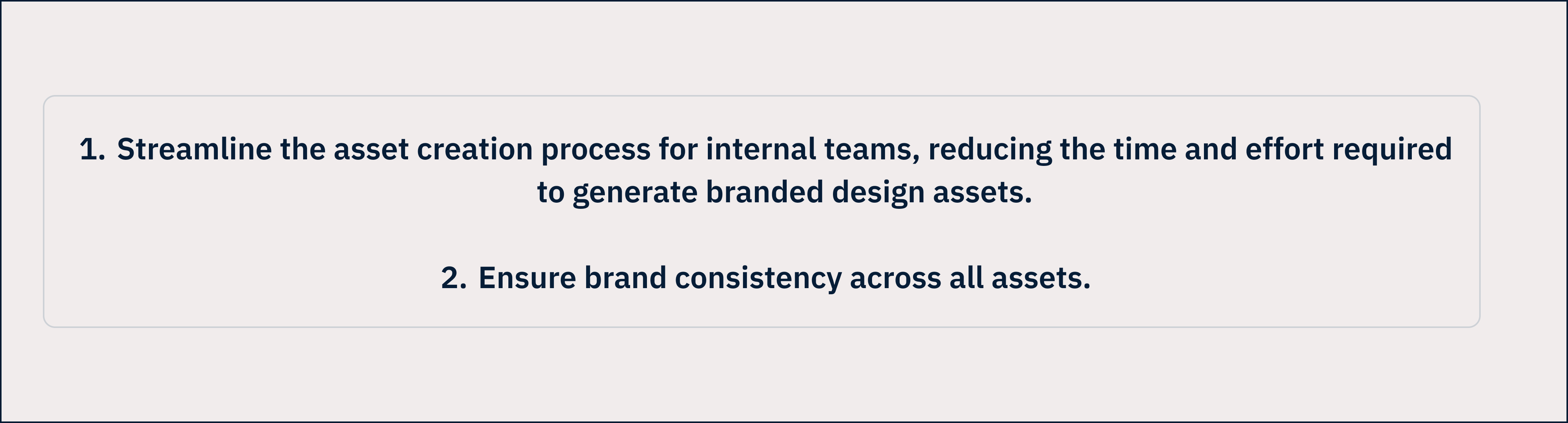 image showing the goals for Panda